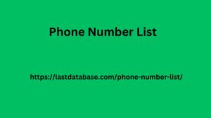 Phone Number List