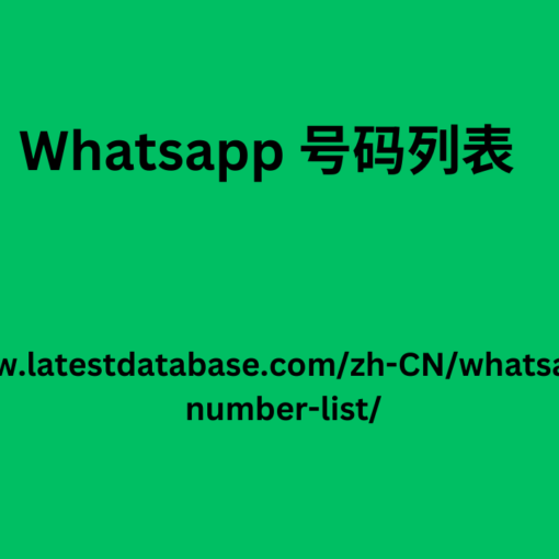 WhatsApp 号码列表